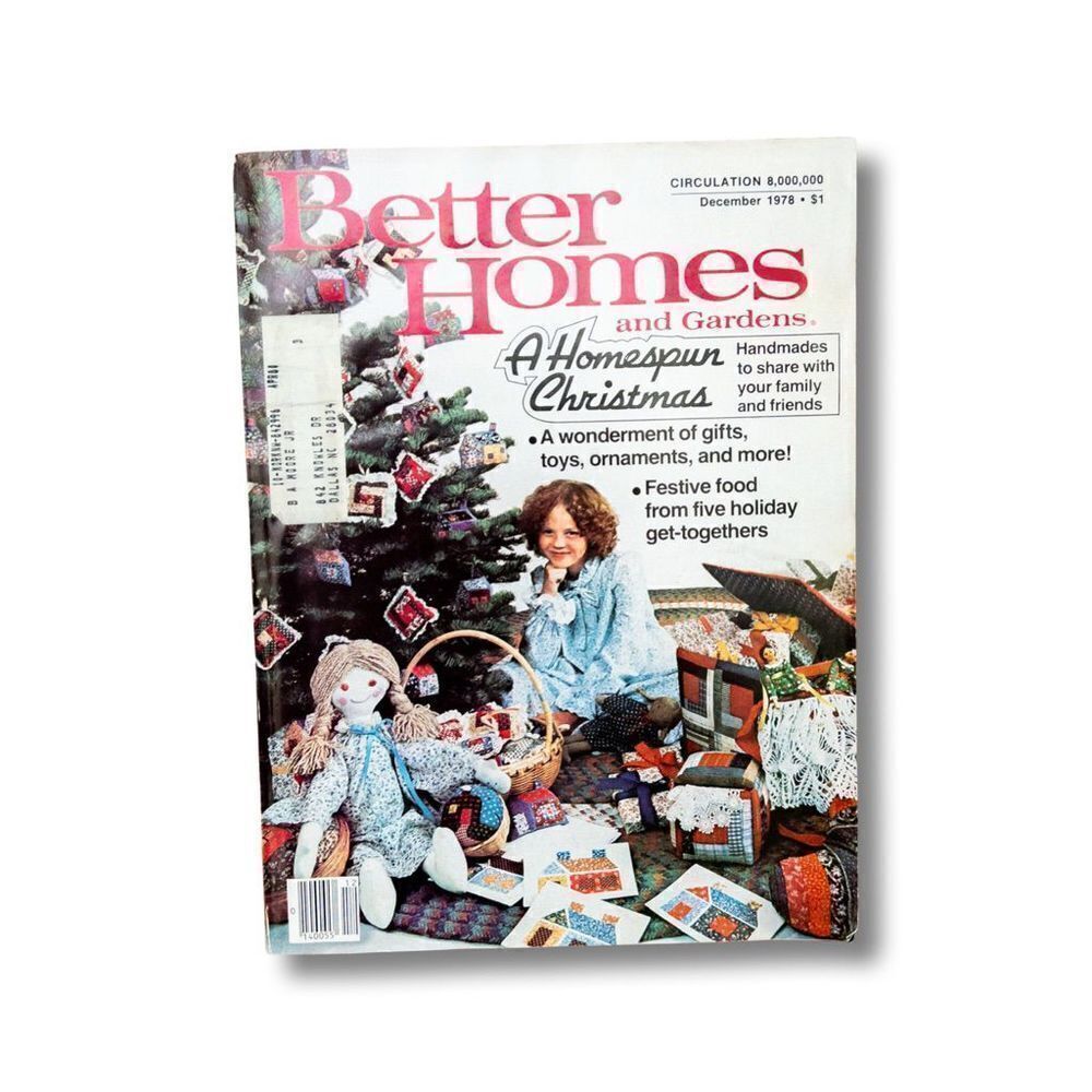 Vintage Better Homes and Gardens Magazine - December 1978 - A Homespun Christmas
